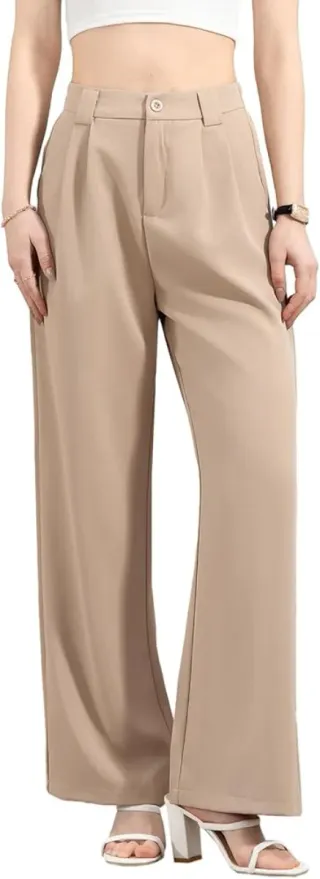 Pantalón largo beige