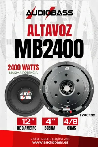Woofer 12 pulgadas audiobass