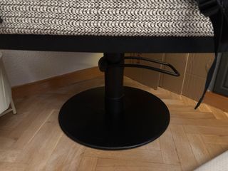 Sillón individual tela beige y gris