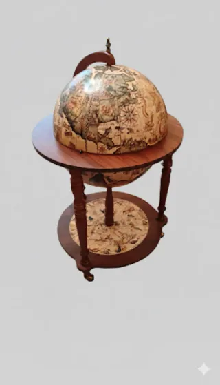 Mueble Bar Globo Terráqueo Vintage - Carrito