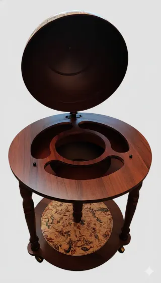 Mueble Bar Globo Terráqueo Vintage - Carrito