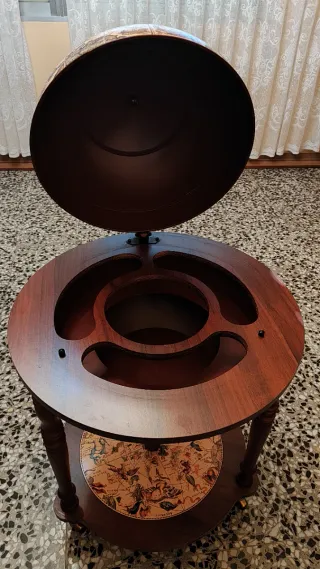 Mueble Bar Globo Terráqueo Vintage - Carrito
