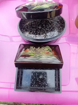 Cajas joyero decoradas paisaje