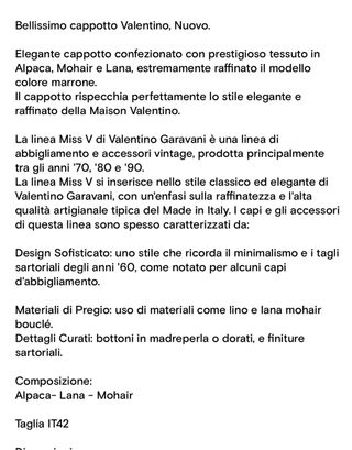 Cappotto Valentino