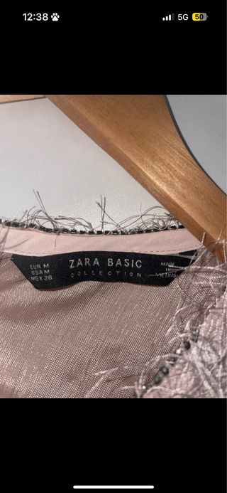 Camisa Zara Beige Talla M