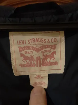 Cazadora Levi's Puffer Acolchado niño azul