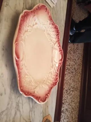 Sopera antigua porcelana flores rosas