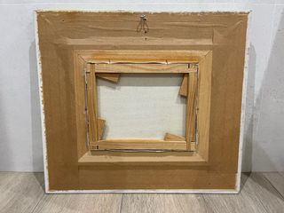 Cuadro paisaje madera