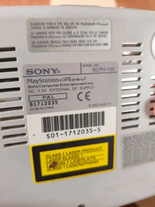 Sony PS One Consola Blanca