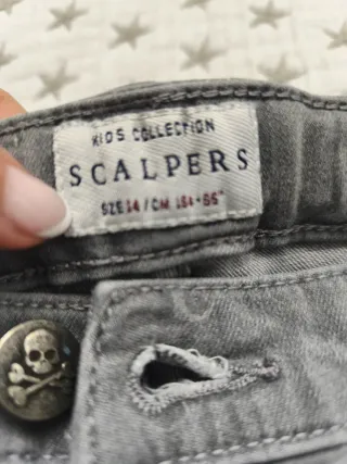 Vaqueros niño talla 12 Scalpers grises