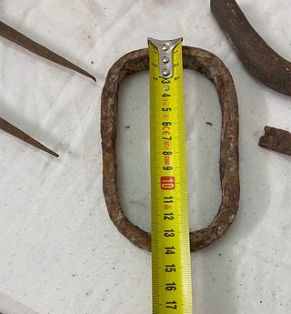 Conjunto de ganchos de hierro fundido