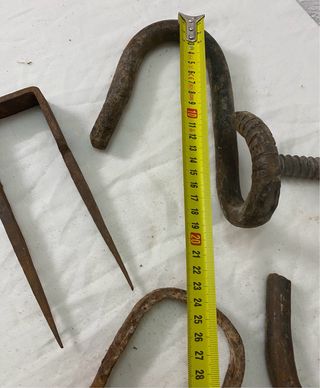 Conjunto de ganchos de hierro fundido