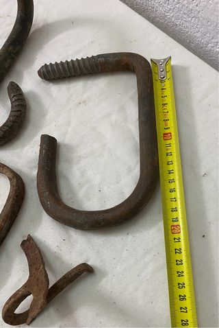 Conjunto de ganchos de hierro fundido