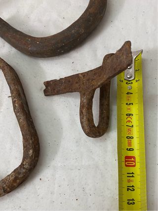 Conjunto de ganchos de hierro fundido