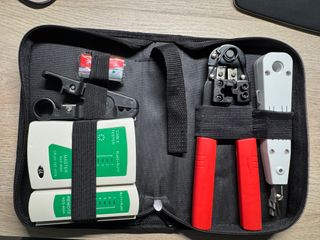 Kit Crimpadora RJ45 y Testeador Cables Lazsa