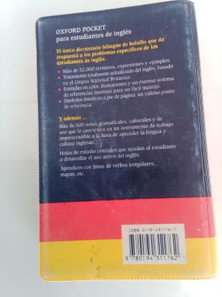 Diccionario ingles español Oxford pocket
