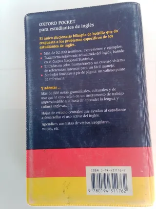 Diccionario ingles español Oxford pocket