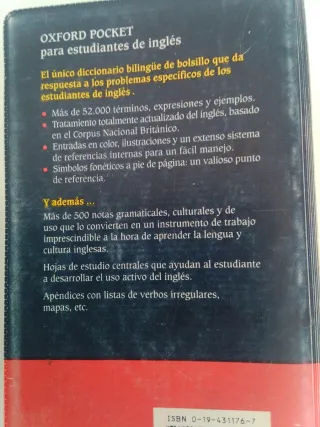 Diccionario ingles español Oxford pocket