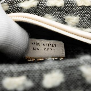 Lady Dior Medium Tweed Grigio Bianco