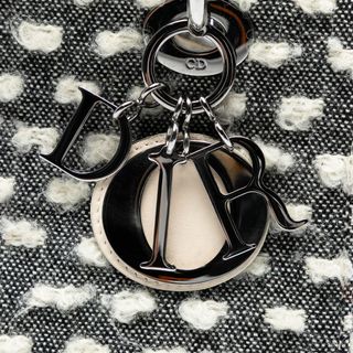 Lady Dior Medium Tweed Grigio Bianco