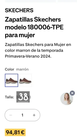 Zapatillas Skechers Trekking Mujer m talla 38
