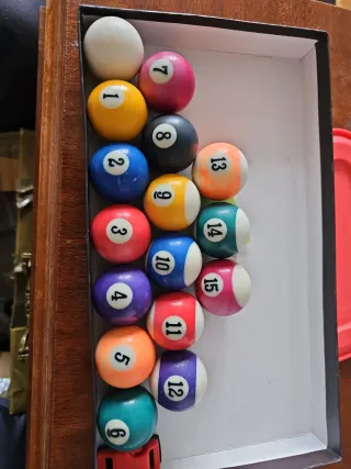 Bolas de MINI billar americano numeradas