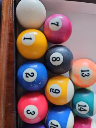 Bolas de MINI billar americano numeradas