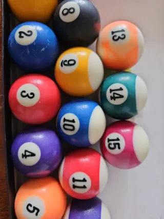 Bolas de MINI billar americano numeradas