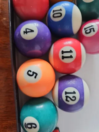 Bolas de MINI billar americano numeradas