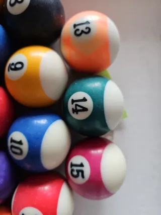 Bolas de MINI billar americano numeradas