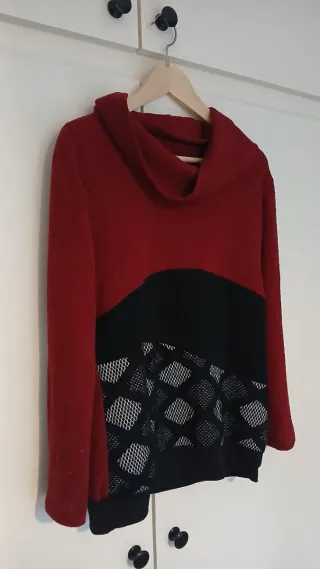 Conjunto jersey y falda estampado