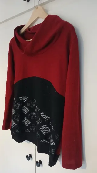 Conjunto jersey y falda estampado