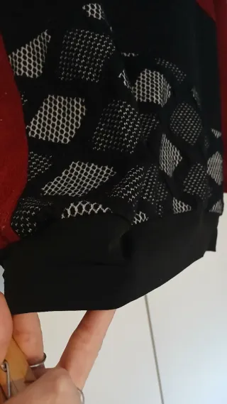 Conjunto jersey y falda estampado