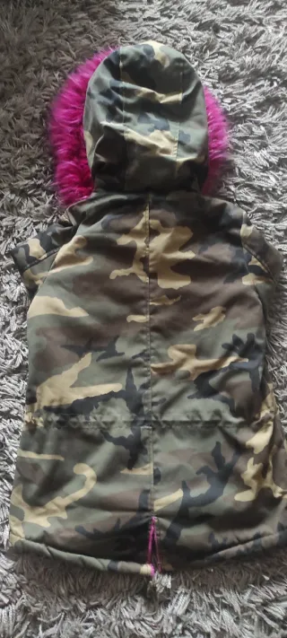 Parka niña forrada y con capucha talla 12 años