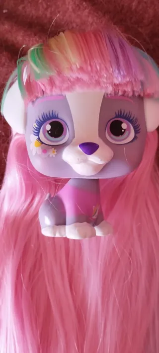 Muñeca Perro Pet Shop con Pelo Largo