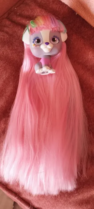 Muñeca Perro Pet Shop con Pelo Largo