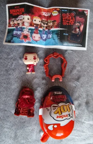 Kinder Joy Stranger Things Funko Pop ¡4 FIGURAS!