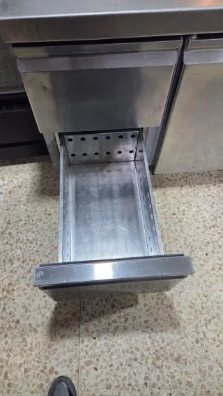 Bajo mostrador industrial acero inoxidable