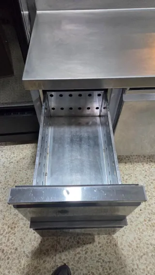 Bajo mostrador industrial acero inoxidable