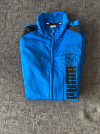Chaqueta Puma con Cremallera Azul y Negra