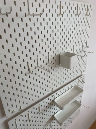 Tablero perforado SKÅDIS IKEA blanco