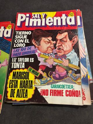 9 revistas antiguas de Sal y Pimienta