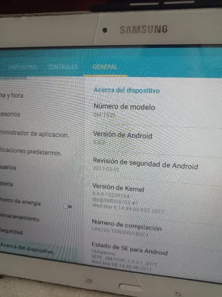 Tablet Samsung 10 Blanca T530