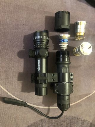 Torcia Surefire 6P + 2 lamp. LED + Switch e Laser