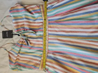 Mono corto tirantes rayas talla L