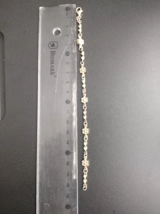 Pulsera Plata Ley Flores