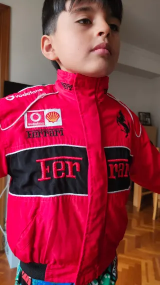 Chaqueta Ferrari F1 Roja Niño 5-6 Años