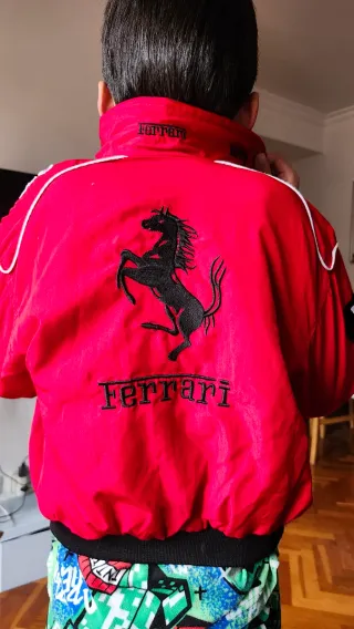 Chaqueta Ferrari F1 Roja Niño 5-6 Años