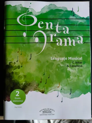 Libro Pentagrama 2 Grado Elemental