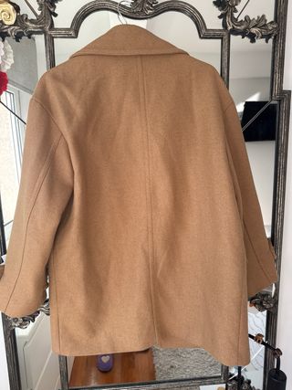 Chaqueta Zara Beige Doble Botonadura